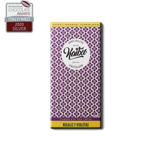 Chocolate con Leche con Regaliz y Violetas