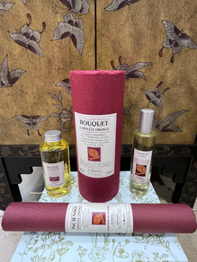 SET MIKADO CATALONIA: mikado, recarga de mikado, spray de coche y incienso- CANELLE ORANGE 