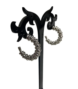 Pendientes de aro labrado