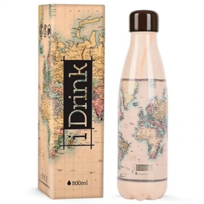 BOTELLA I-DRINK ISOTERMICA ACERO INOXIDABLE  MAPA 500 ML
