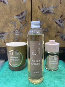 SET MIKADO CERABELLA: mikado, recambio y vela.- Orchid & Patchouli