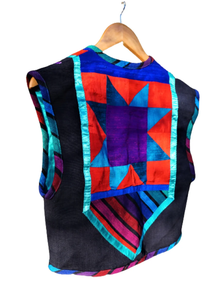 Chaleco vintage de seda 80s