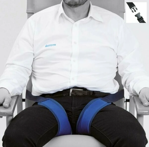 Cinturón de sujección inguinal para sillón o silla de ruedas