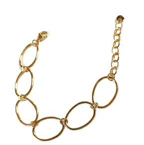 Pulsera de acero dorado