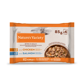 NV CAT POLLO/SALMON SALSA 4X85GR