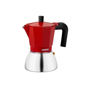 CAFETERA MONIX 3 TAZAS ROJO