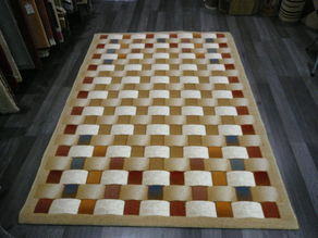 alfombra lana moderna140 x 200 tres D