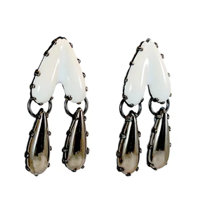 Pendientes One Heart and Two Tears 