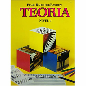 Libro de musica: Teoria Nivel 4 Piano Basico de Bastien WP209E Edit Kjos