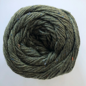 LANA COTTON SILK TWEED VERDE OSCURO