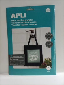 Transfer tejidos oscuros APLI