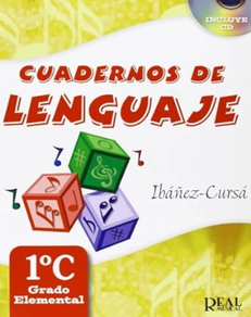 Libro de musica: Cuaderno lenguaje musical 1C con CD grado elemental Ibáñez Cursa Real Musical