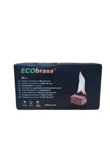 PASTILLAS DE ENCENDIDO DE FIBRA DE COCO ECOBRASA.