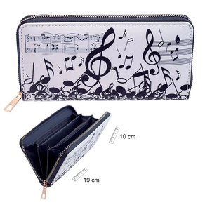 Regalo música: Cartera 19x10 cm Musica