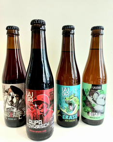 LAUGAR. Cerveza artesanal vasca PACK 4UD