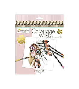 Cuaderno Colorear Wild 2 Avenue Mandarine