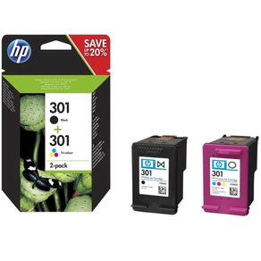 Jatorrizko tinta-kartutxoa HP 301 zk. Multipack/Beltza/Tricolor