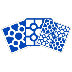 Posavasos baldosa azul