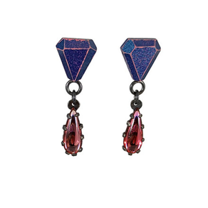 Pendientes Diamond Cut Caireles Small Dangles - Turquesa metalizado