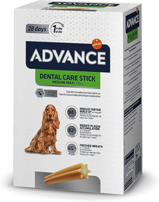ADVANCE DOG SNACK DENTAL CARE STICK MEDIUM 720GR