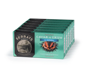 Conserva de Huevas de Erizo al natural (6 latas) - SERRATS