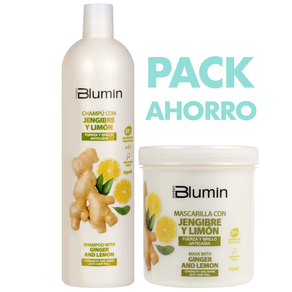 Pack Champú + Mascarilla capilar Jengibre y Limón