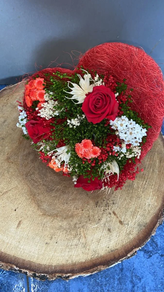 Ramo Rosas Mix Preservado con Corazón