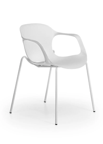 SILLA FIJA BARI BLANCA