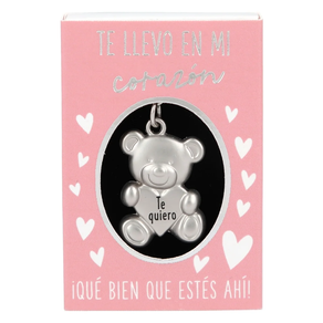 Colgante osito en cajita/Hartzatxo zintzilikaria kutxatxoan