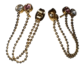 Belarritakoak bolatxo-kateekin