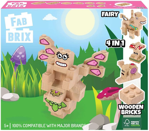 BLOQUES DE MADERA HADAS 34 PZAS FABBRIX