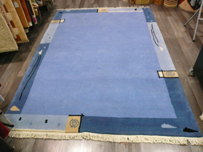 Alfombra nepal azul 170 x 240 única