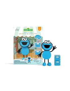 SET PERTSONAIA COOKIE MONSTER + 2 KUBOAK ARGI URDINA -Glo Pals
