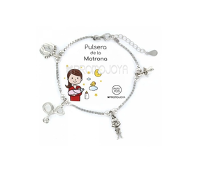 PULSERA PLATA PROFESIONES MATRONA
