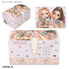 TOPModel joyero grande con código y sonido CAT LOVE