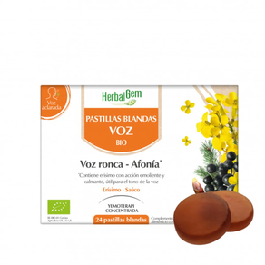 HERBALGEM PASTILLAS BLANDAS VOZ RONCA AFONÍA 24 COMP