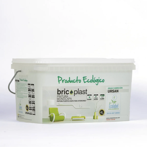 PINTURA BRICOPLAST ECOLOGICA 4 L. SIN OLOR Y MONOCAPA