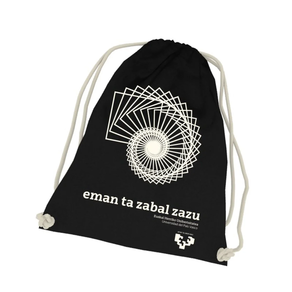 MOCHILA DE TELA GRUESA DE ALGODÓN ECOLÓGICA UPV