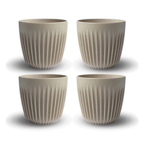 Juego de 4 tazas y platos 