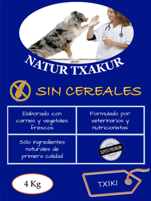 Natur Txakur Txiki sin cereales (12 Kg)