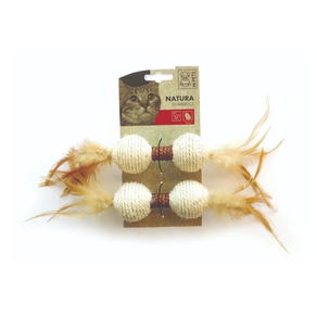 Juguete para gatos Natura Dumbbells M-Pets