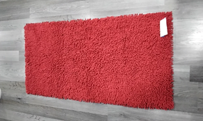 Alfombra algodón roja 70 x 140