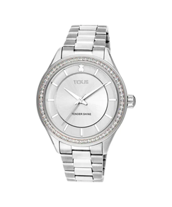 RELOJ TOUS T-Shine de acero con zirconias cúbicas