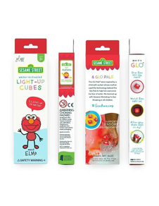 CAJA EXPOSITORA CUBOS LUZ ELMO - Glo Pals