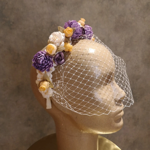 Diadema con velo Florecillas