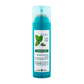 KLORANE CHAMPÚ SECO DETOX A LA MENTA ACUÁTICA BIO. ACABADO INVISIBLE. 150 ML