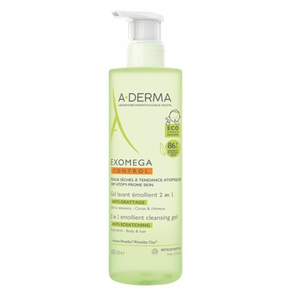 ADERMA EXOMEGA GEL CHAMPÚ LAVANTE 2 EN 1 PIEL ATÓPICA 500 ML