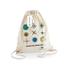 MOCHILA DE TELA GRUESA DE ALGODÓN ECO NATURAL