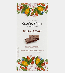 Chocolate 85% Cacao SIMON COLL (85 gr.)