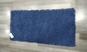 Alfombra algodón azul 70 x 140